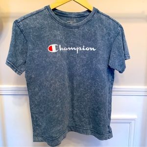 Champion Authentic Athleticwear T Shirt Cloudwash Graphic Tee Short Sleeve